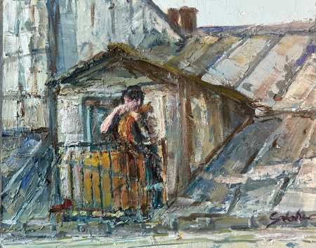 Enjoying Outside by artist Sue Sakahara